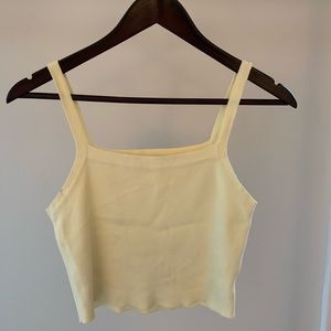 Yellow brandy Melville tank top